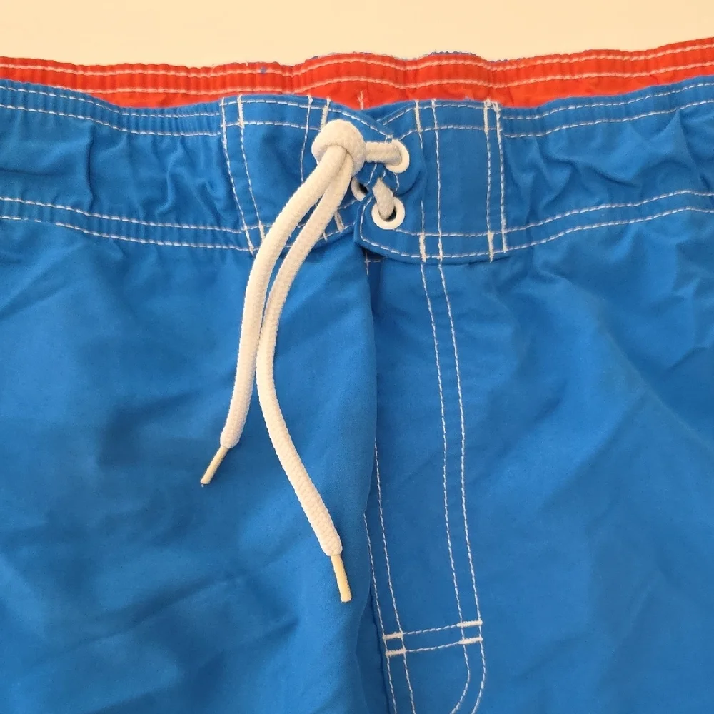 Faded Glory Men's Blue Floral Board Shorts Swim Trunks XL (40-42) Beach Surf